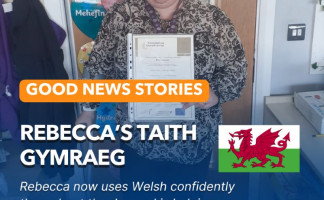 Good News Story &ndash; Rebecca&rsquo;s Taith Gymraeg